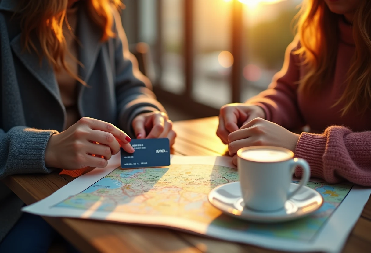 Planeando un viaje con tarjetas de crédito