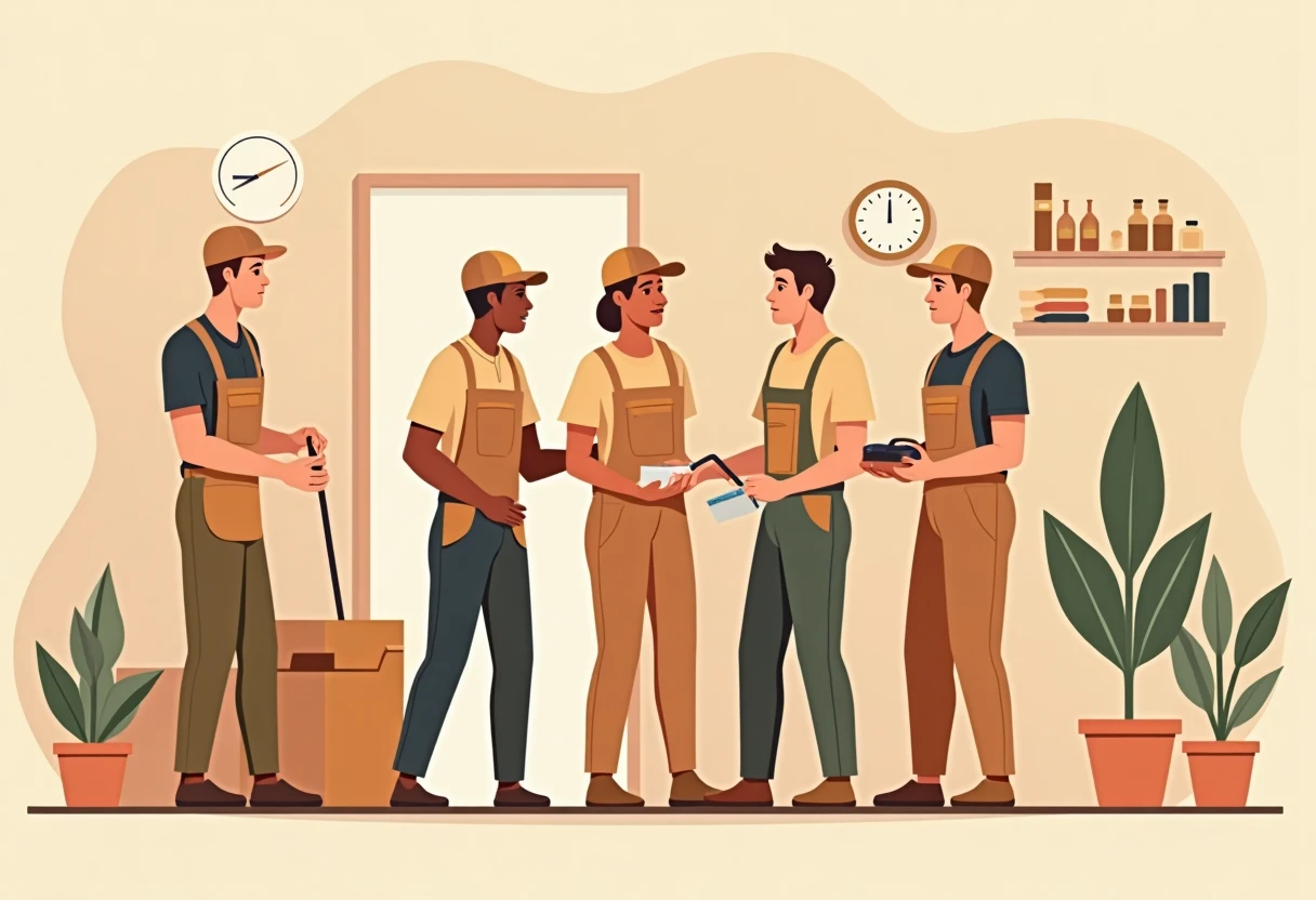 Travail d'équipe dans un magasin de détail