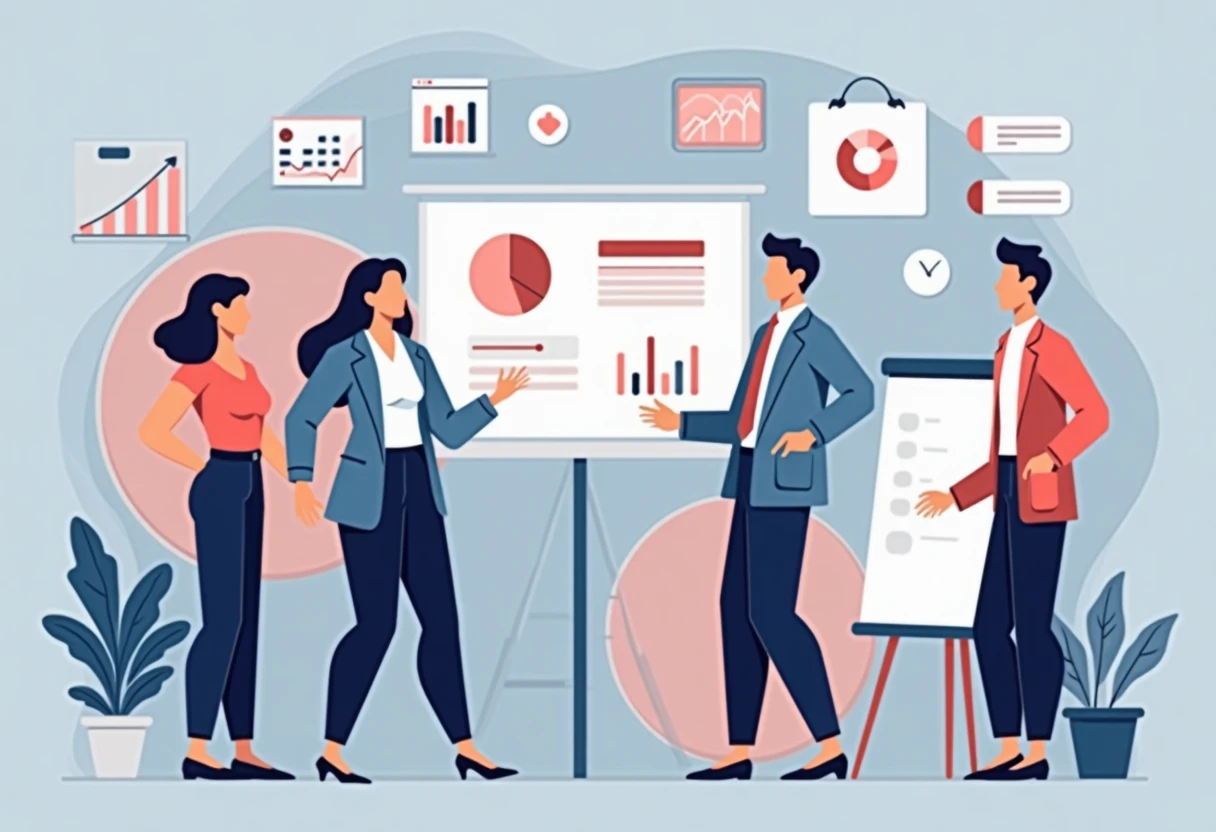 Team collaborativo in ufficio