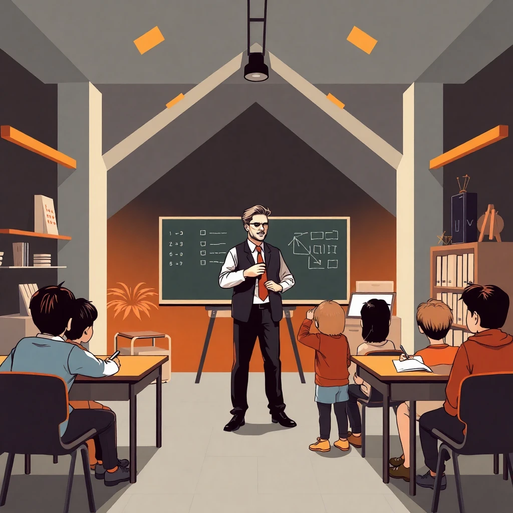 Lehrer im Klassenzimmer