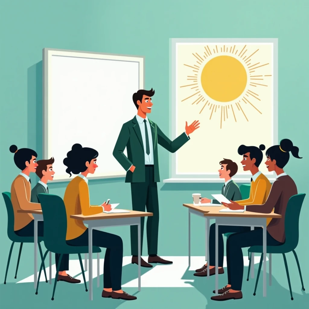 Lehrer im Klassenzimmer