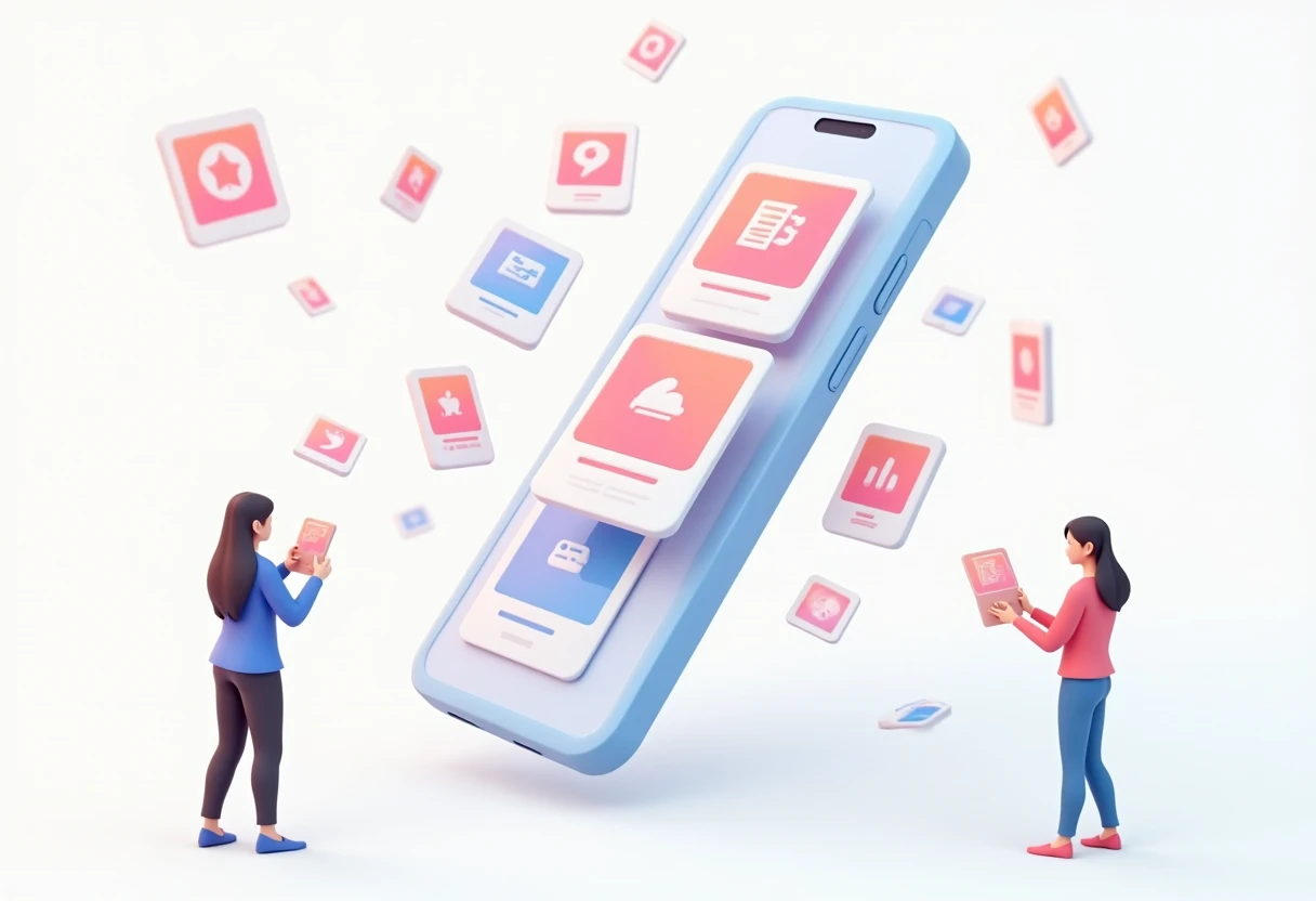 Icônes d'applications financières