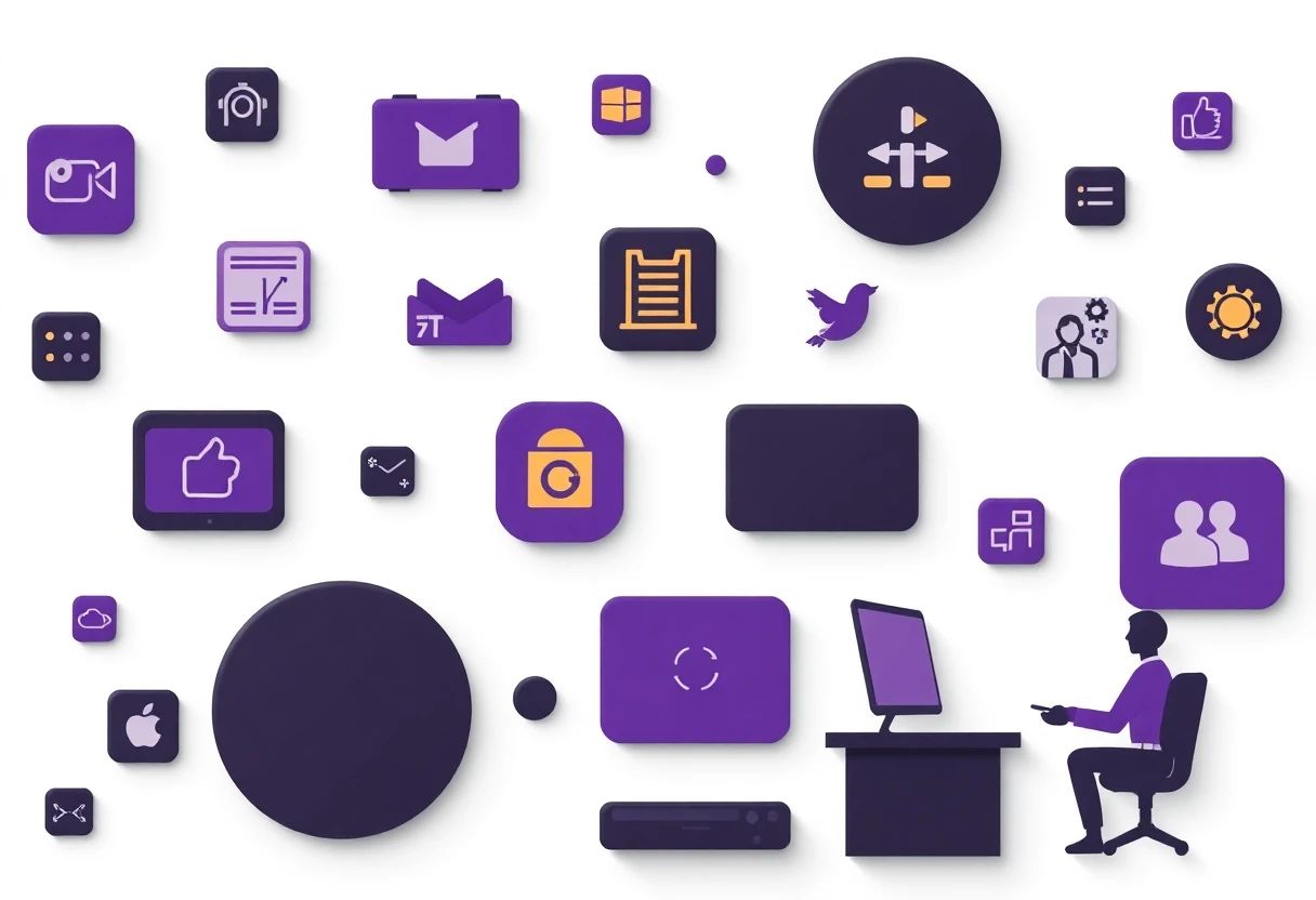 Symboles d'applications professionnelles