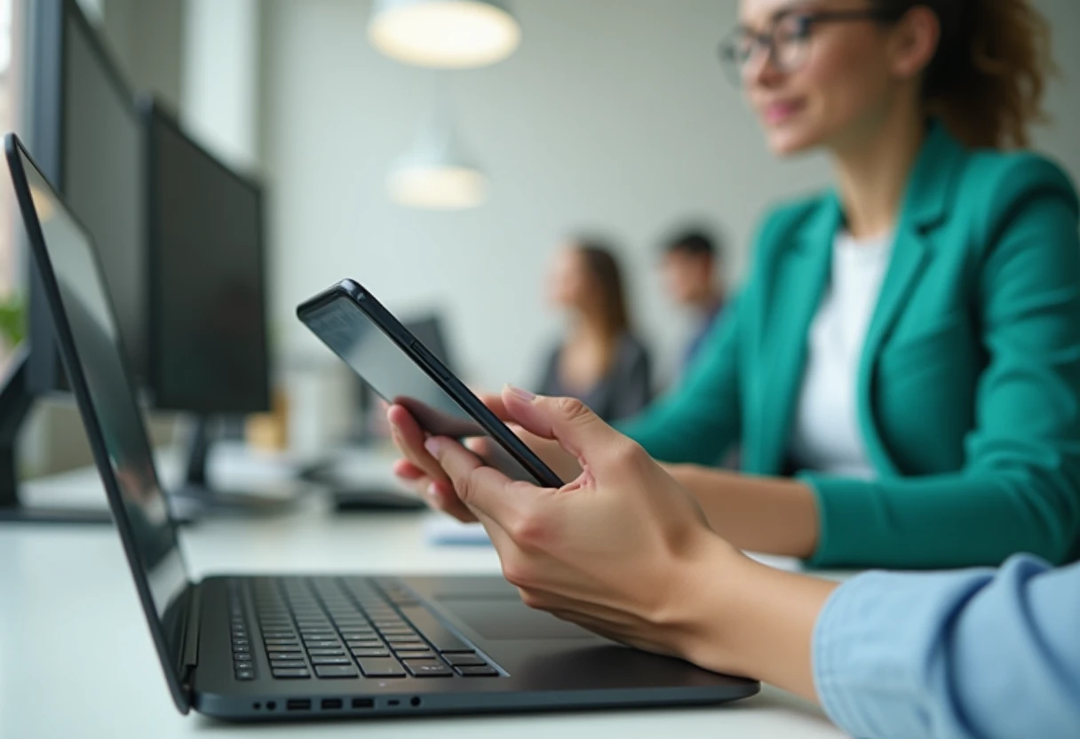 Utilisation d'une application de productivité premium
