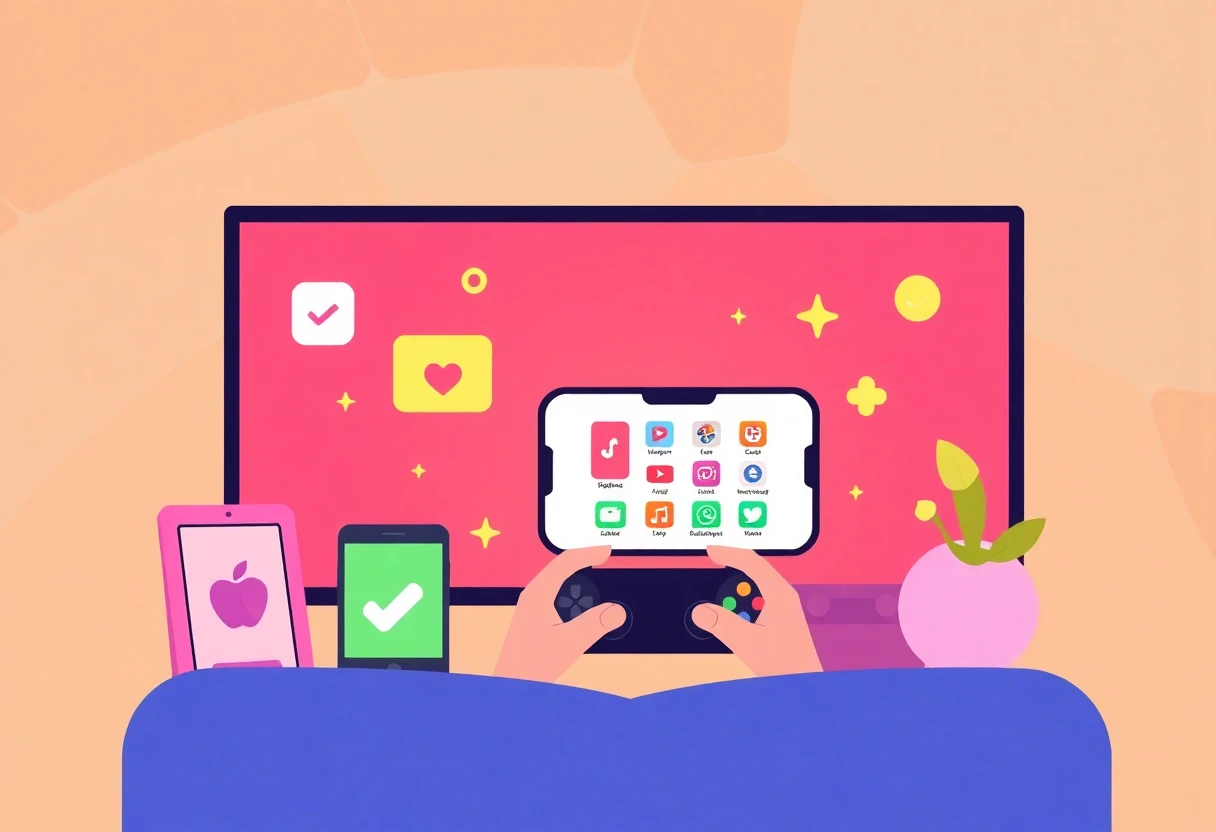 Colorful abstract representation of wellness apps