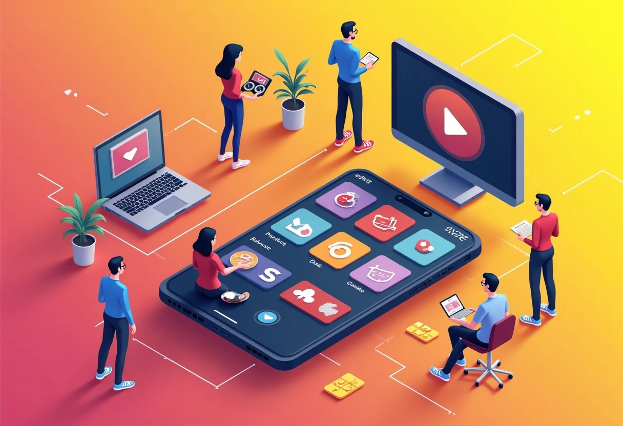 Interface de streaming vidéo moderne