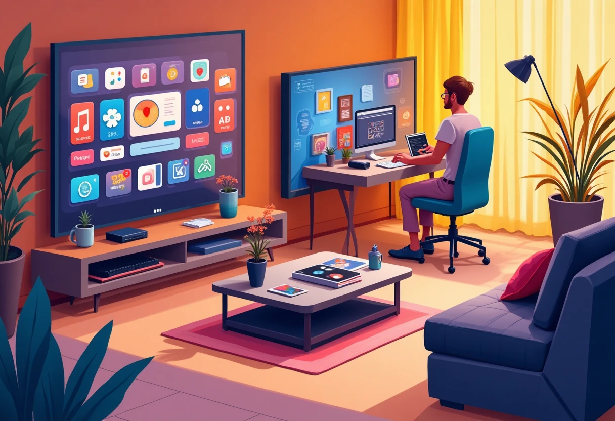 Ambiance de streaming vidéo premium