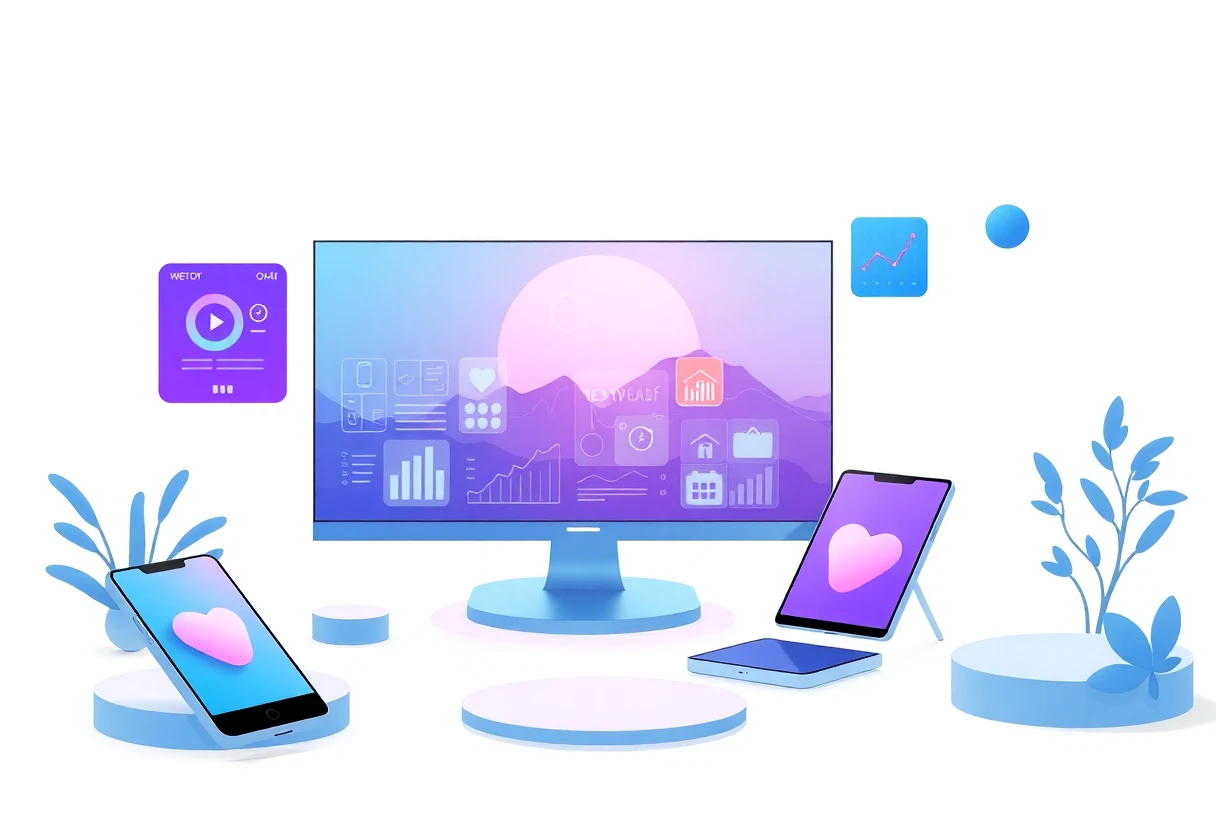 Interface d'application premium pour photo