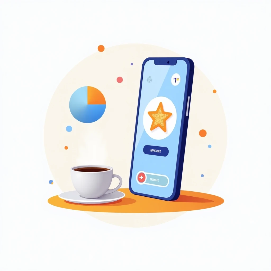Interface de jeu de quiz sur smartphone