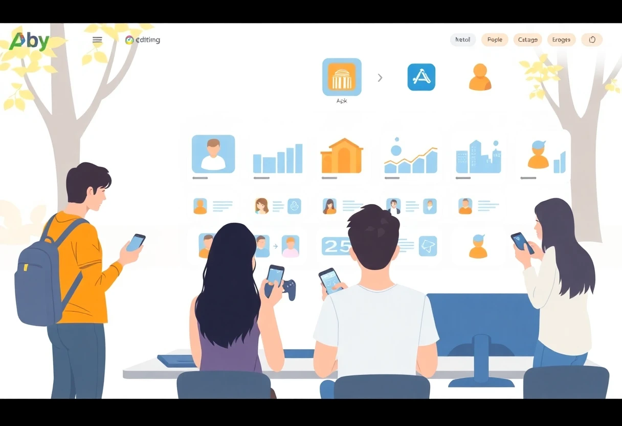 Utilisation d'applications de réseaux sociaux