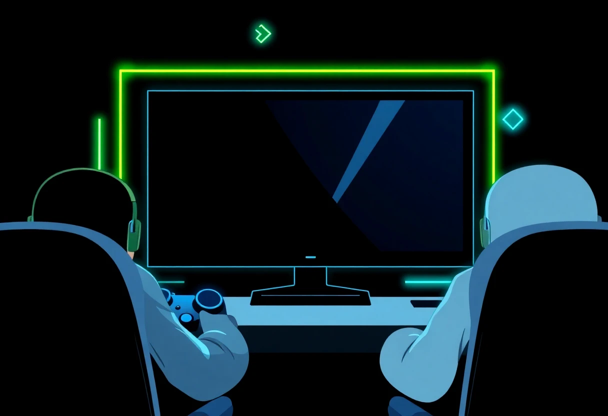 Illustration de jeu de course