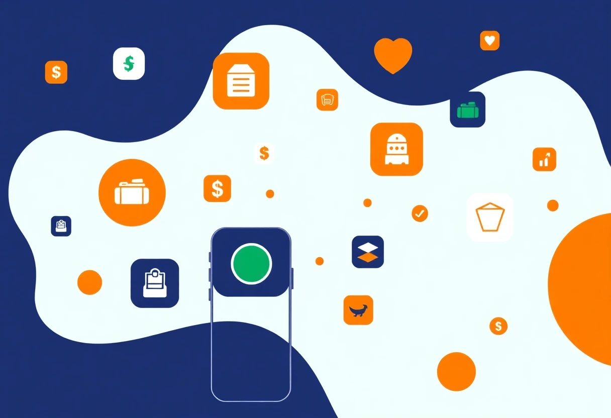Illustration d'applications de budget