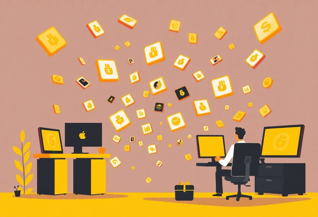 Illustration d'applications mobiles
