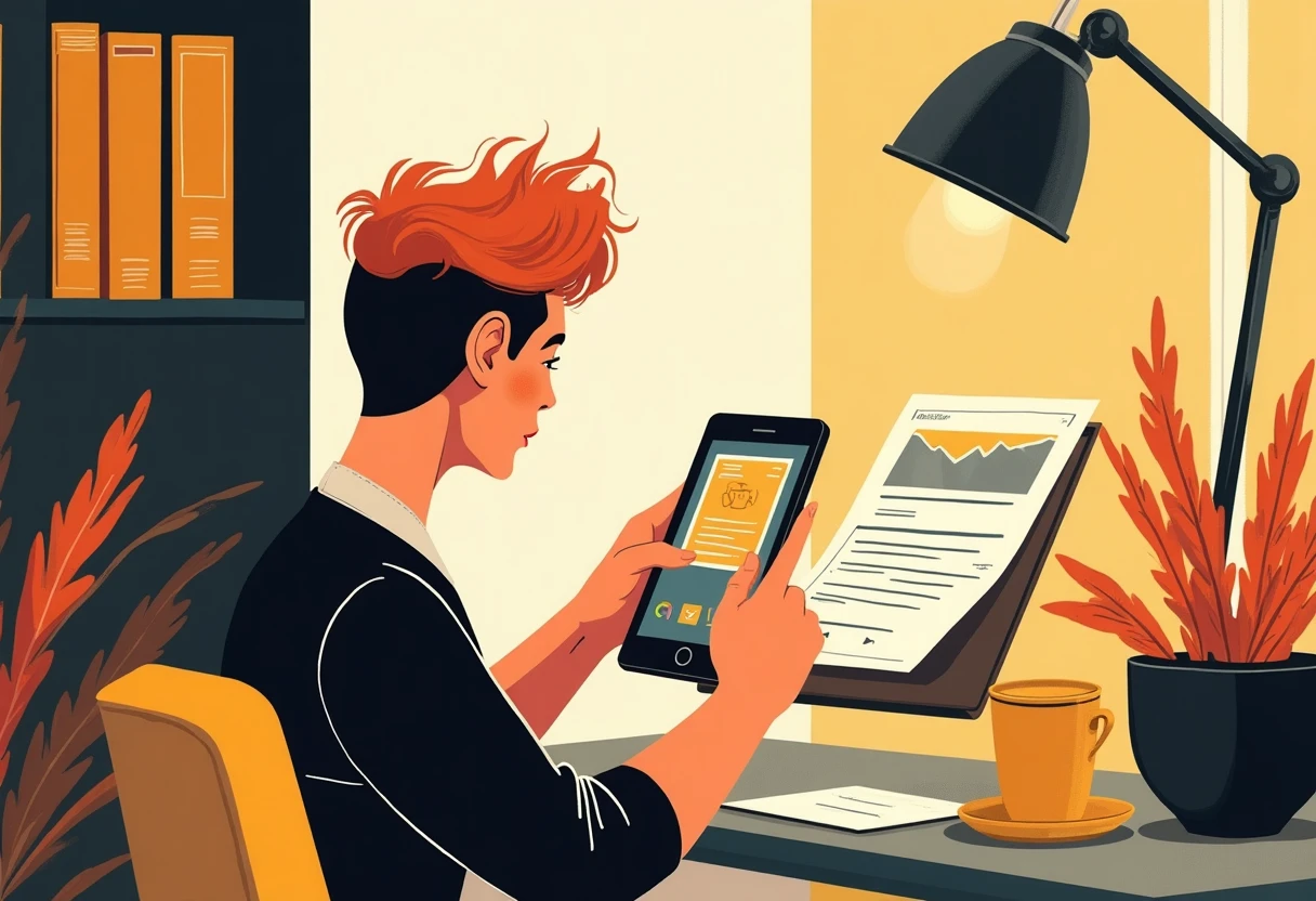 Application de productivité sur smartphone