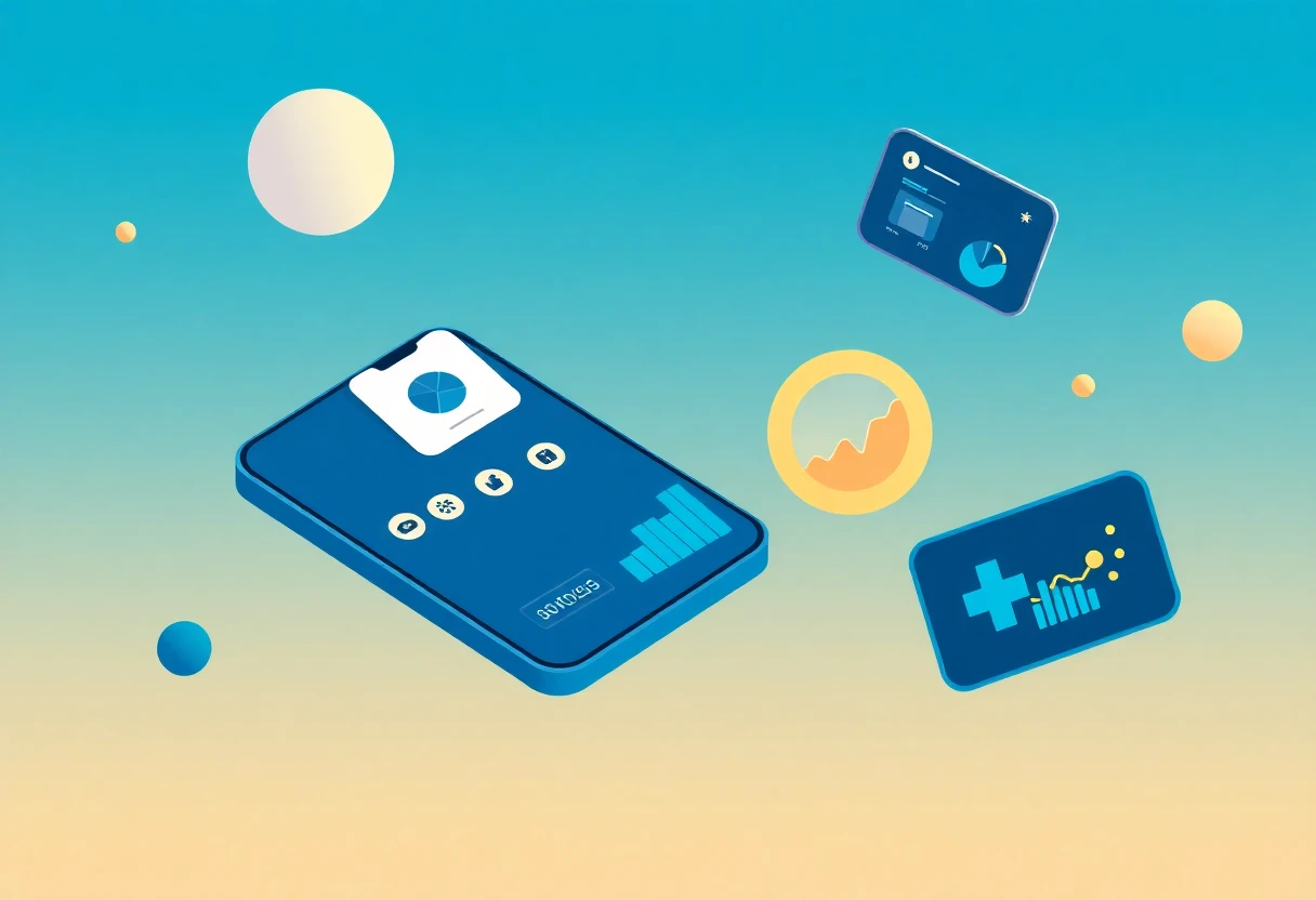 Illustration d'applications de productivité