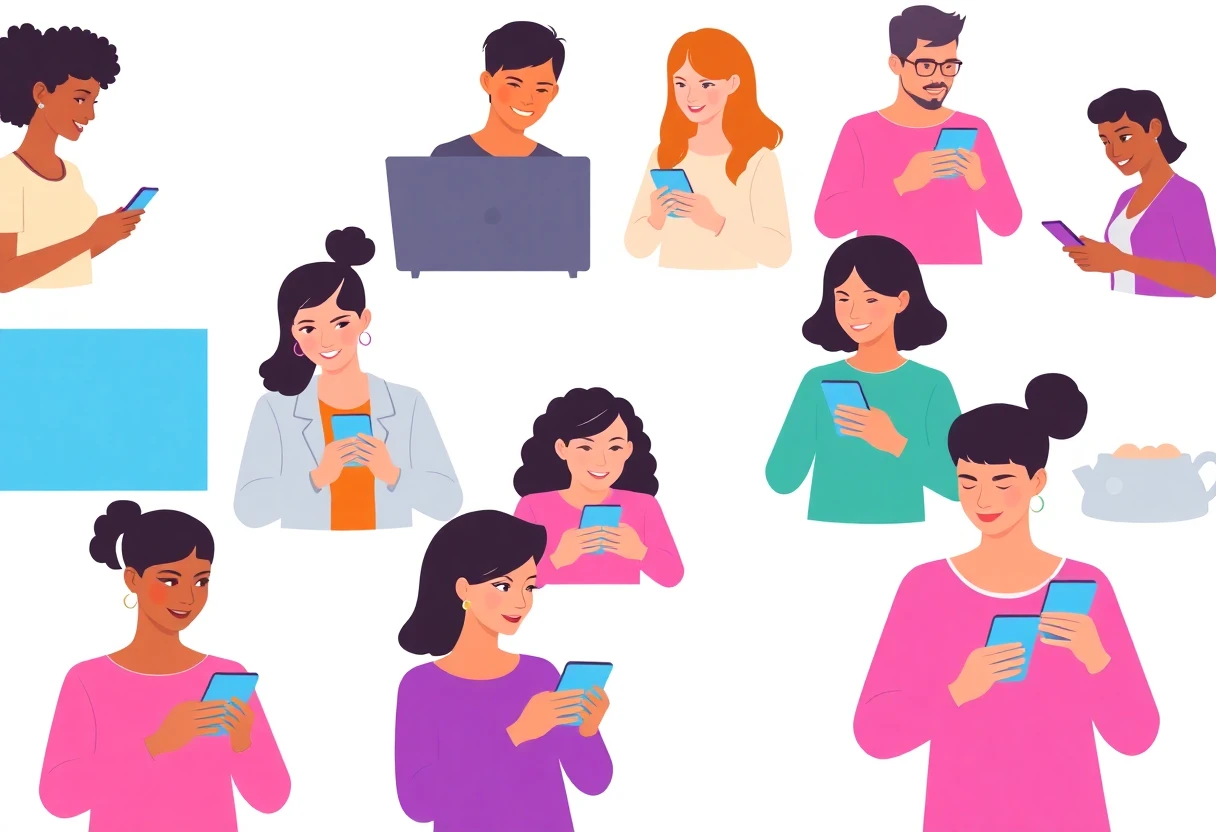 Personnes utilisant des applications de rencontre