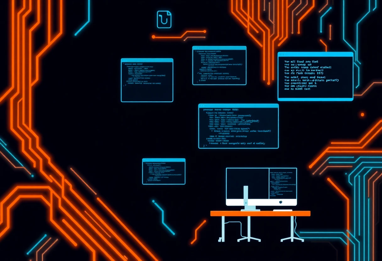 Illustration d'interfaces de code