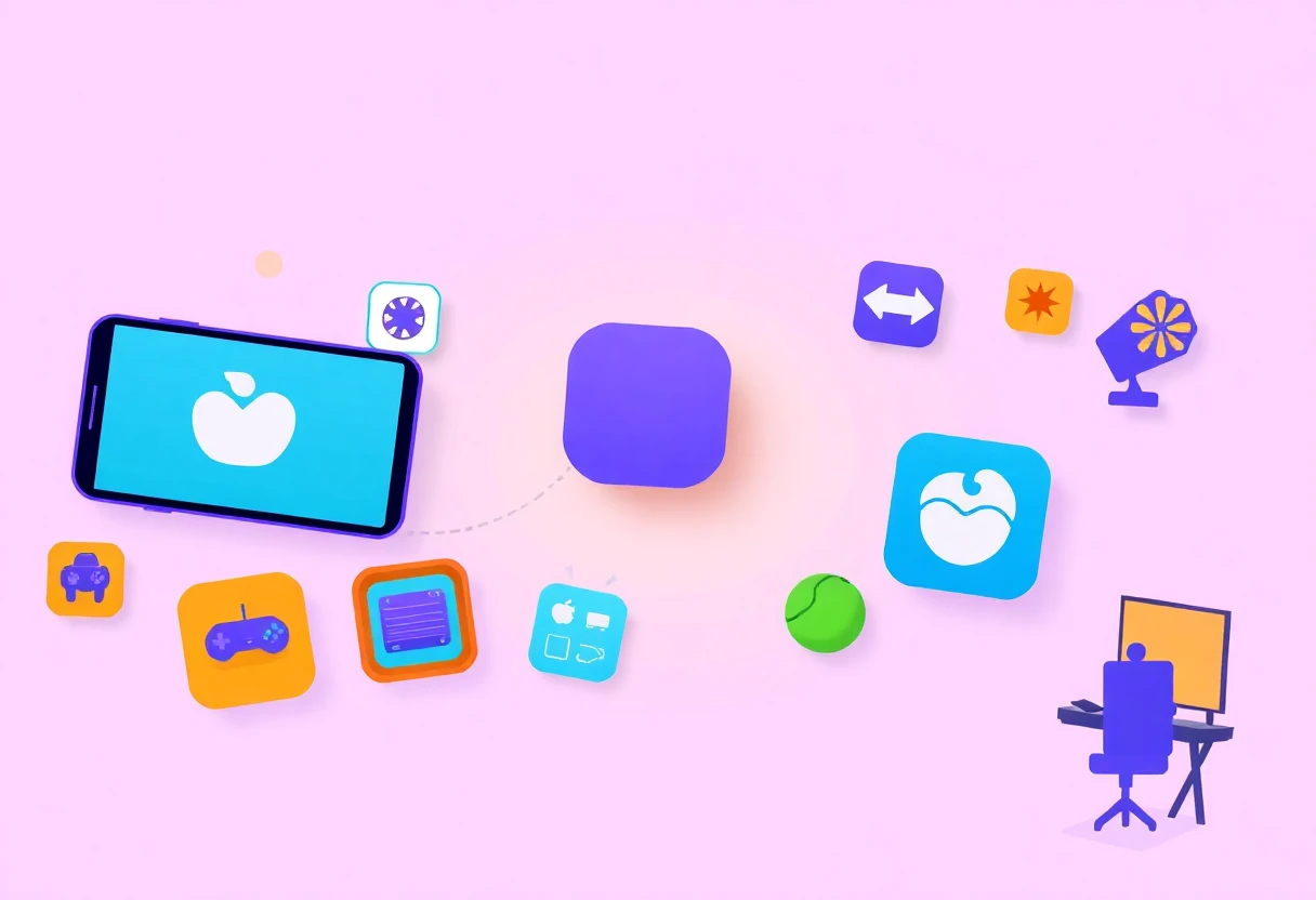 Icônes de jeux mobiles