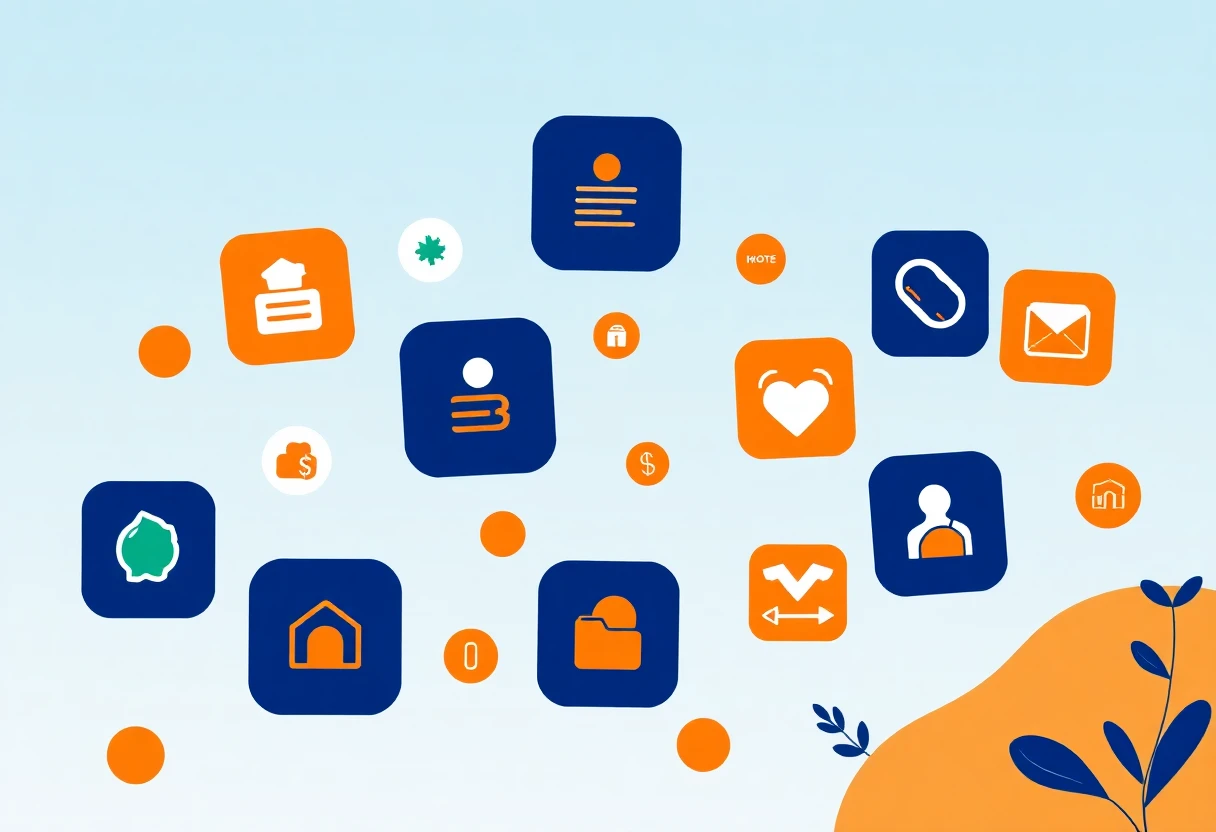 Icônes d'applications de budgeting
