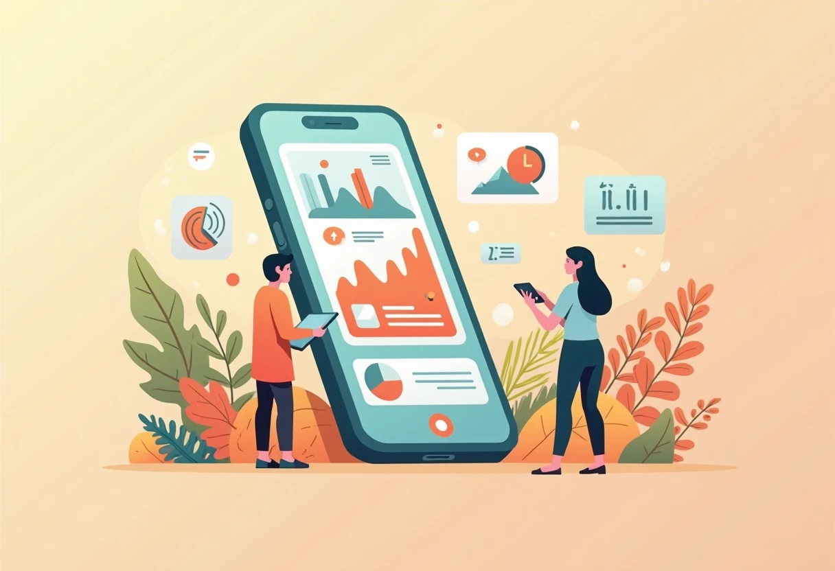 Illustration d'app de gestion budgétaire