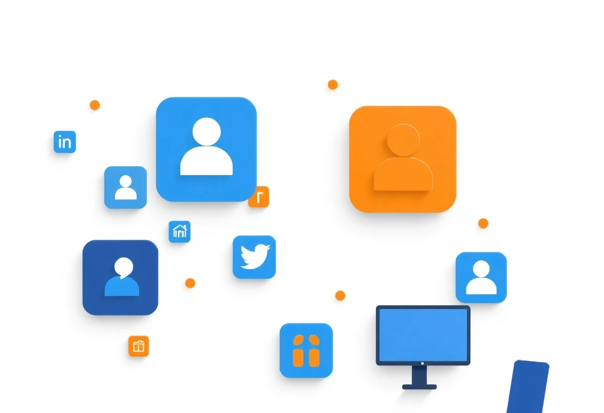 Connectivité sociale à travers les applications