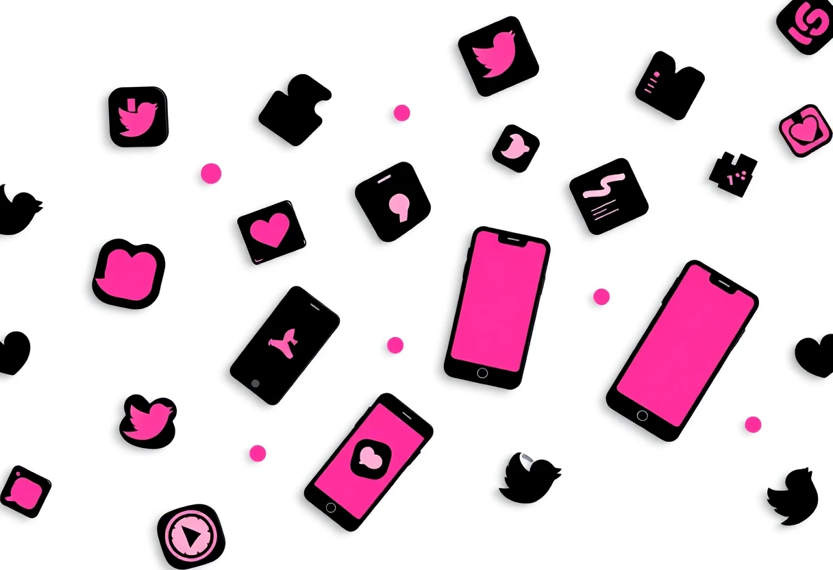 Icônes d'applications sociales