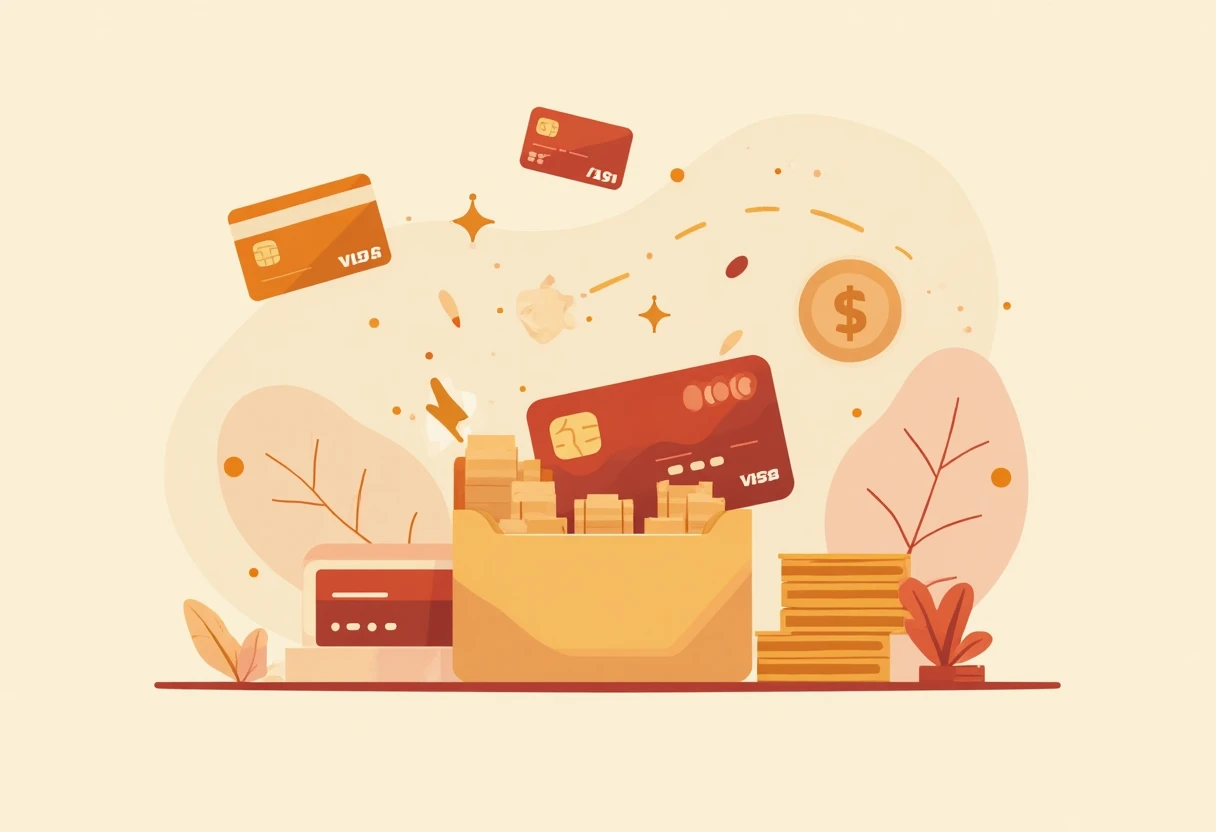Illustration de cartes de crédit