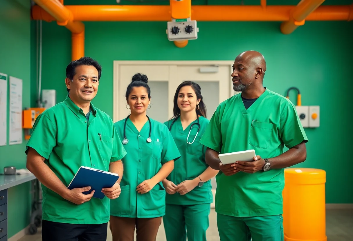 Professionnels de la santé discutant