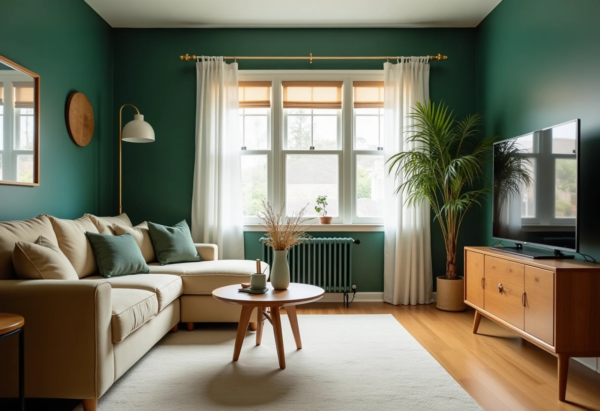 Vue intérieure d'un appartement moderne
