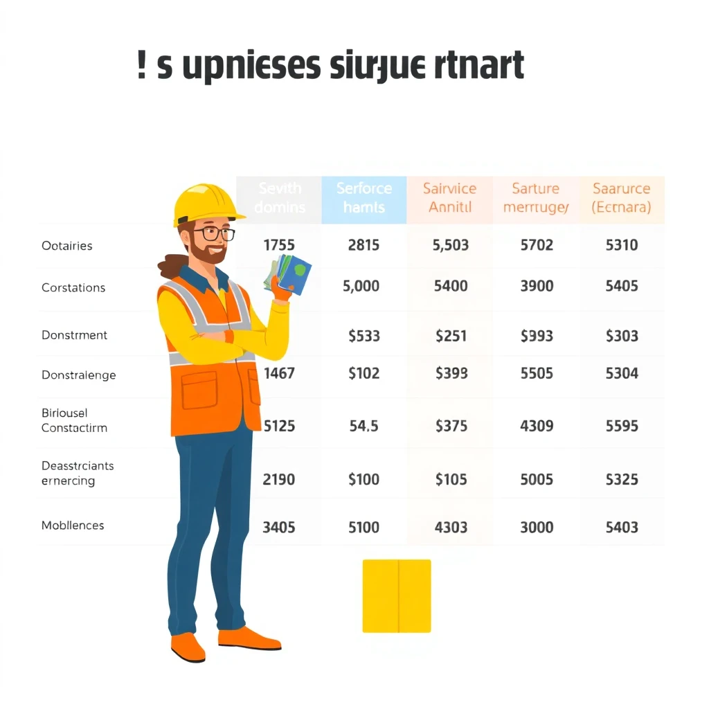 Comparaison des salaires dans la construction