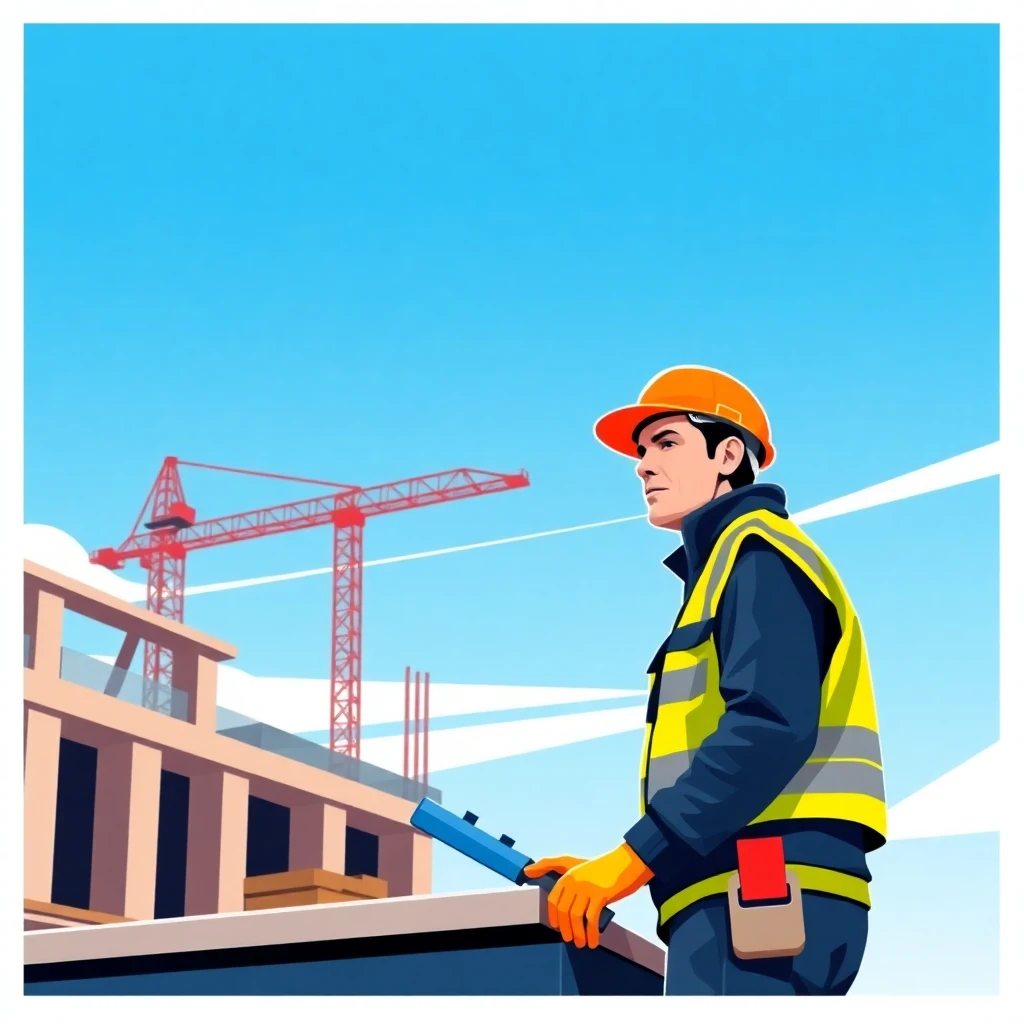 Travailleur sur un chantier
