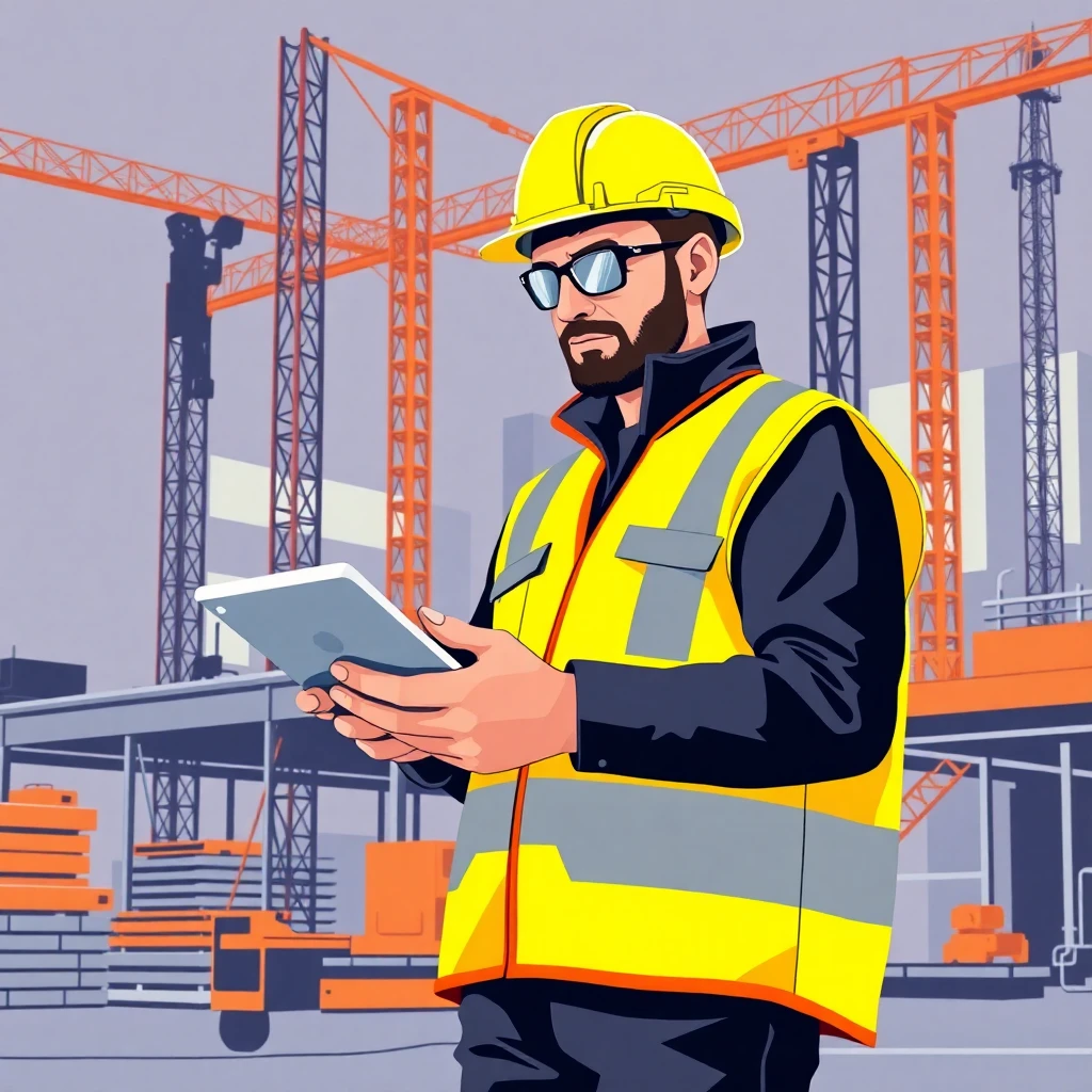 Ingénieur utilisant des technologies modernes