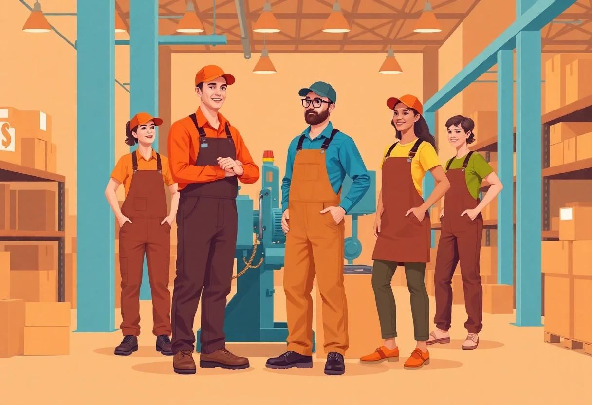 Technicien travaillant sur une machine