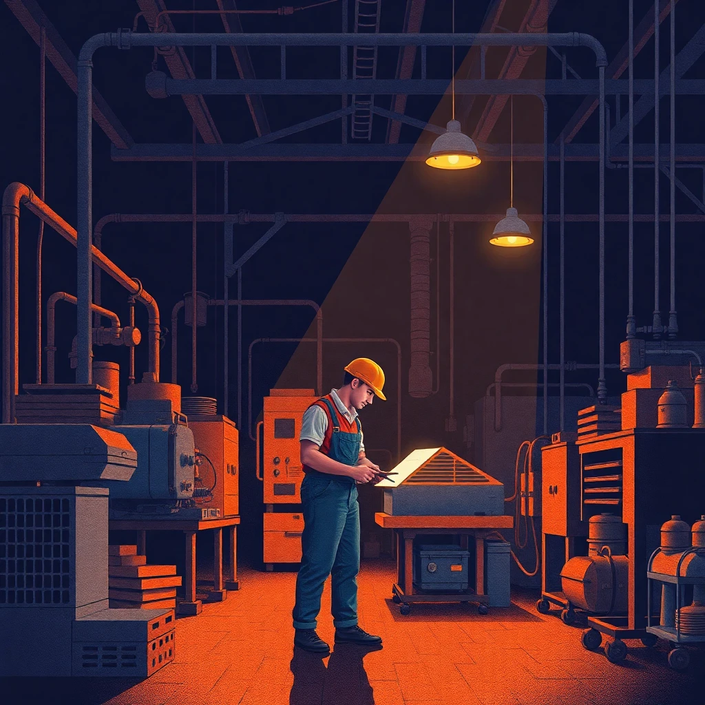 Travail de nuit en usine