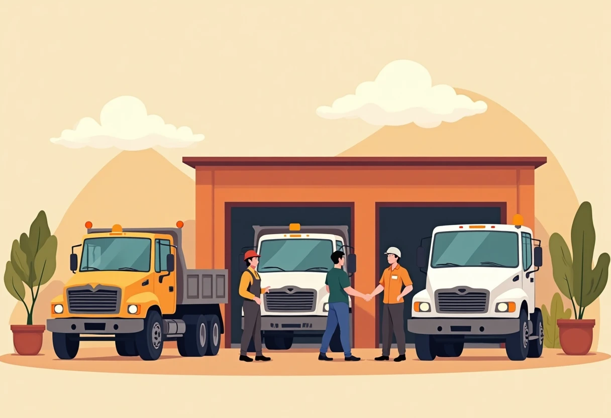 Discussion entre conducteurs professionnels