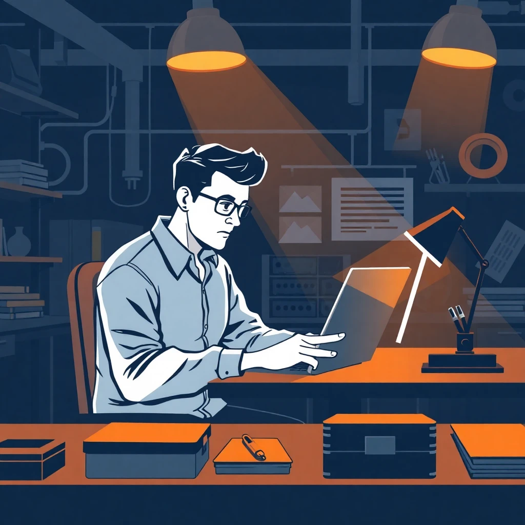 Développeur au travail
