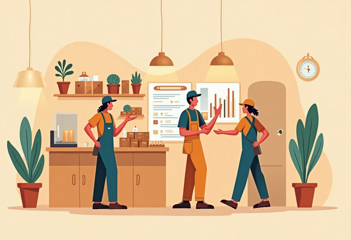 Travail dans un restaurant