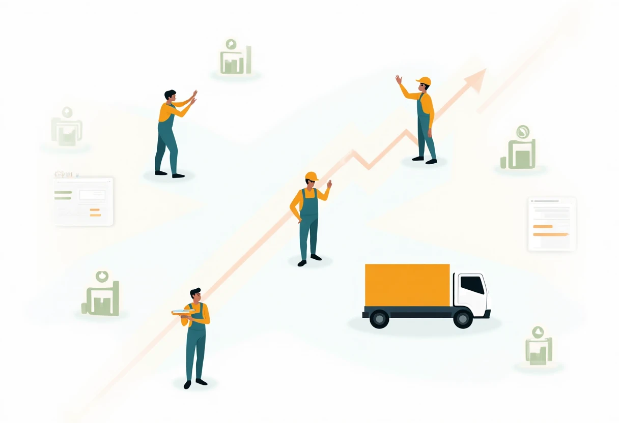 Illustration logistique et transport