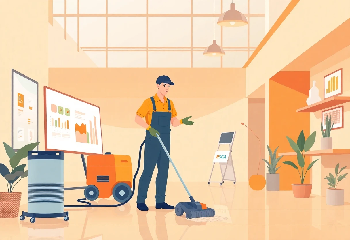 Professional cleaning job