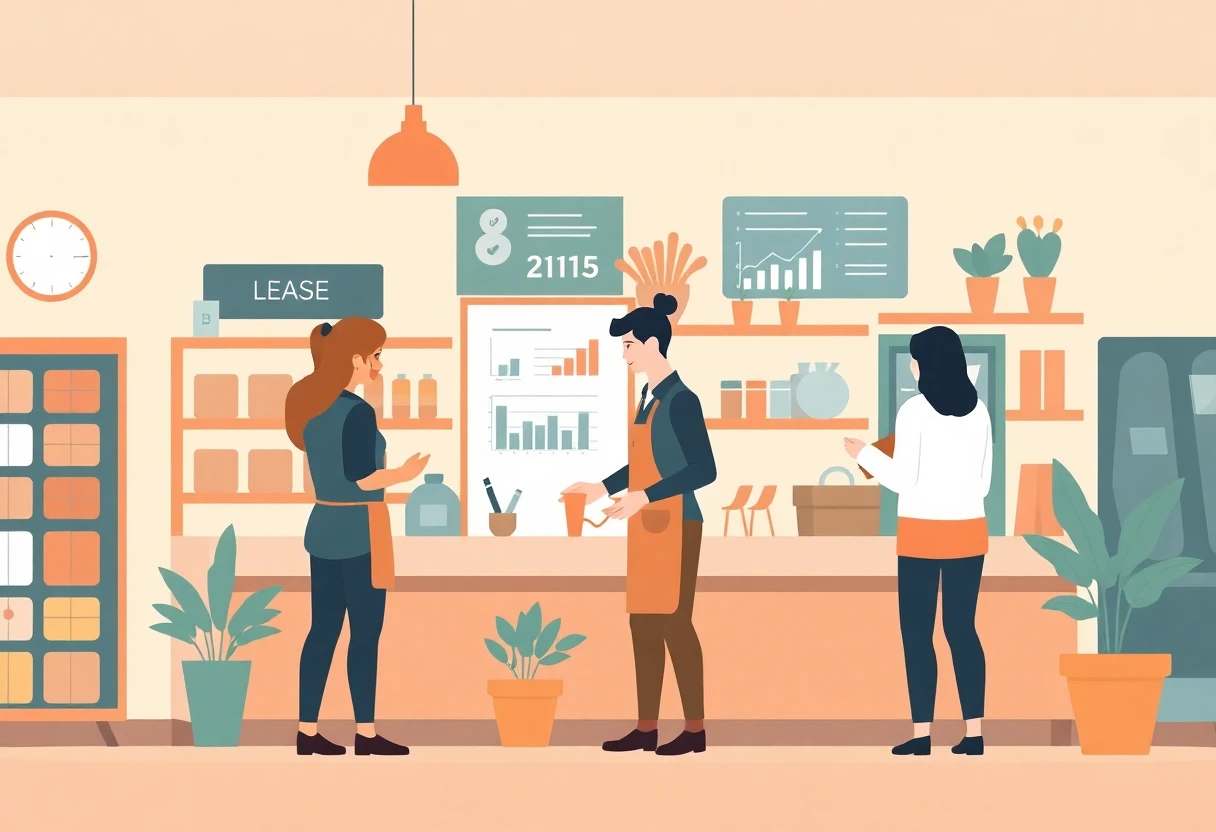 Service client dans une boutique locale