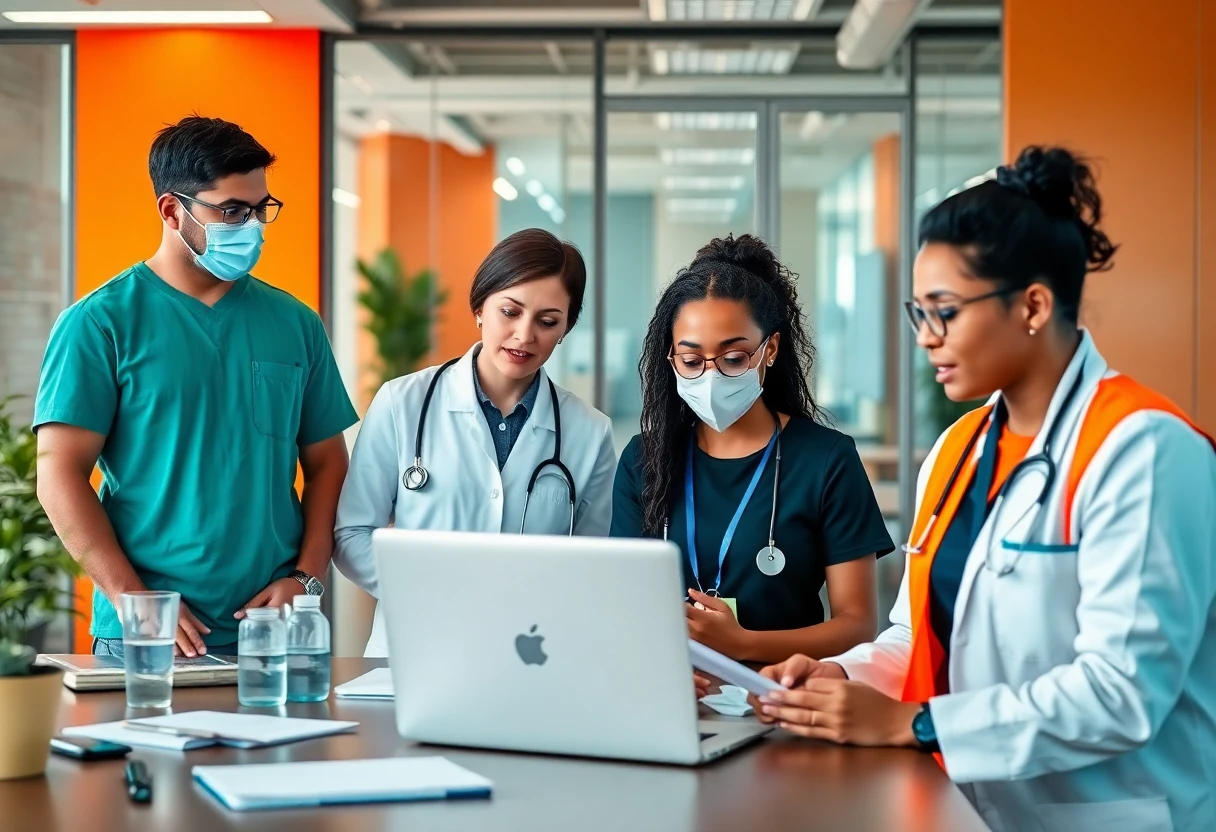 Professionnels de la santé en réunion