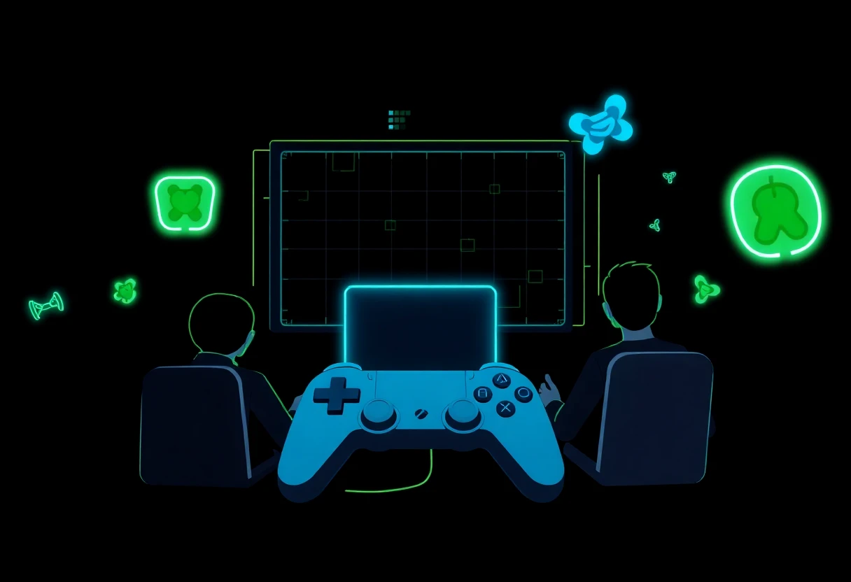 Illustration de jeux décontractés