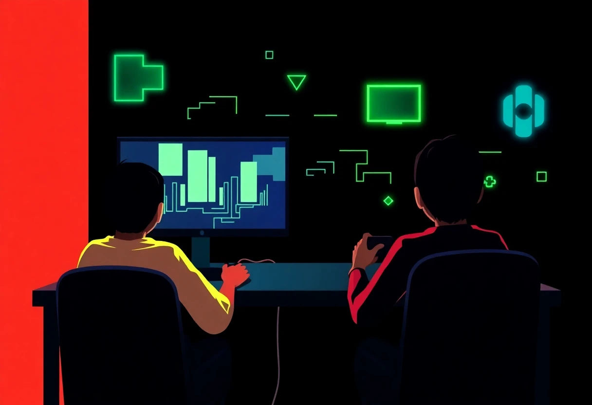 Illustration éditoriale de jeux