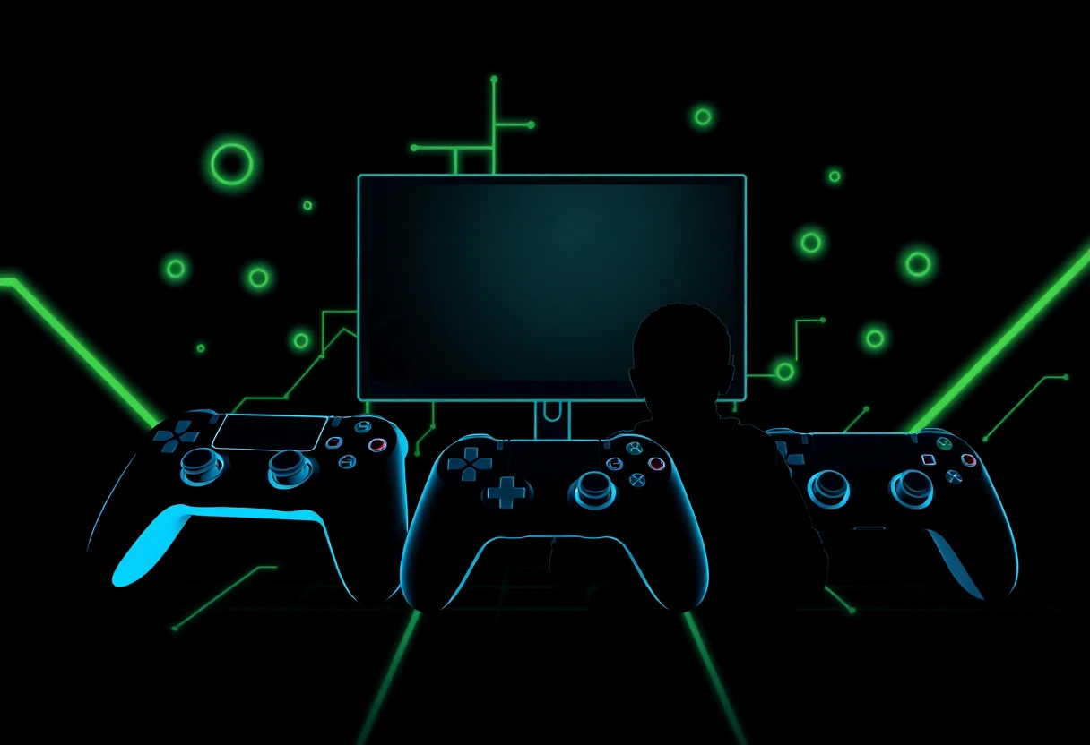 Illustration abstraite de jeux