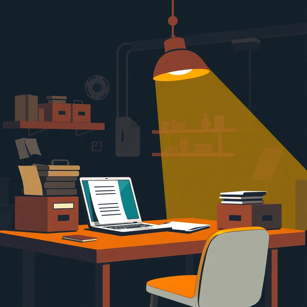 Bureau moderne lumineux