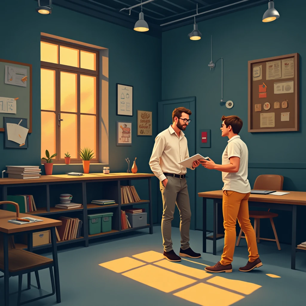 Discussion entre enseignants