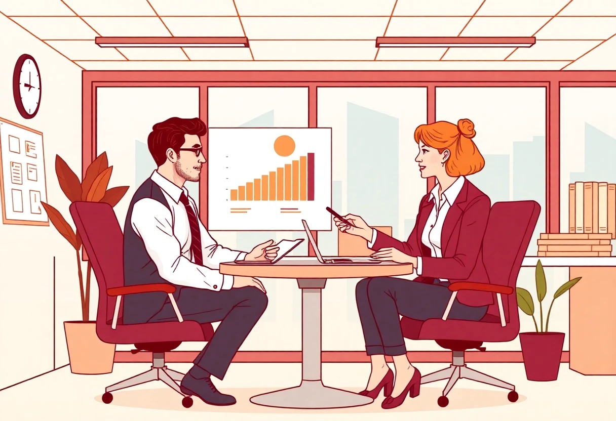 Professionnels en discussion