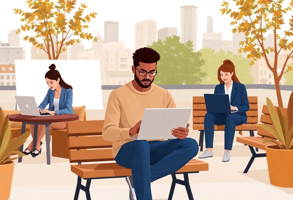 Designer à distance dans un espace de co-working