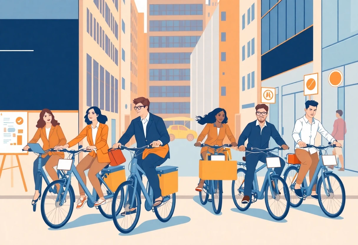 Livreurs Deliveroo en mouvement