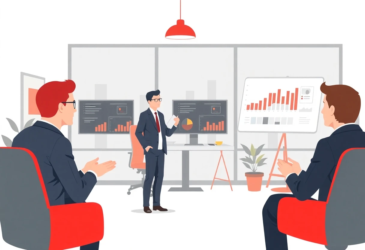 Professionnel de la vente en interaction avec un client